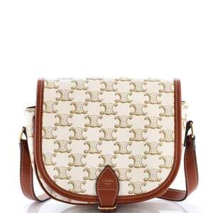 Celine Folco Bag Triomphe Coated Canvas #204185C13B